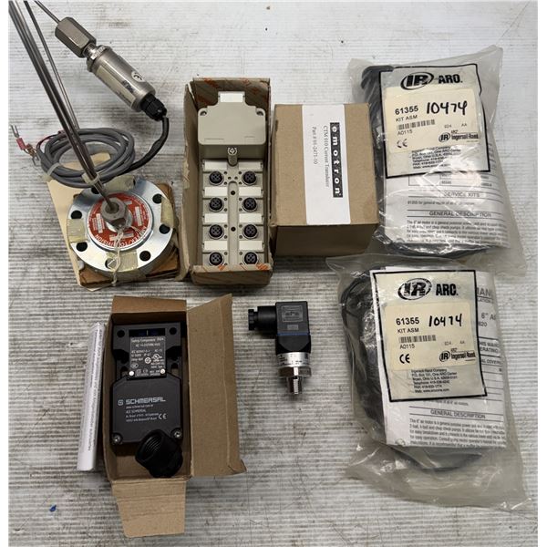 Lot of (7) Misc. Ametek, Weidmuller, Emotron, ARO, Wilai & Schmersal Items