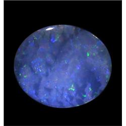 5.49ct Australian Black Opal Doublet Full Fire (GEM-22594B)