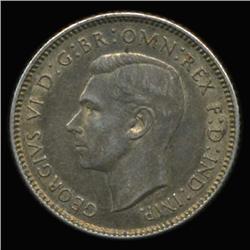 1942D Australia Silver 6 Pence Hi Grade Minted DENVER! (COI-6660)