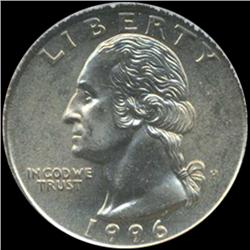 1996 Washington 25c Quarter Coin Graded GEM (COI-6907)