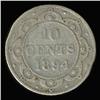 Image 2 : 1894 Canada Newfoundland 10c Silver Circulated RARE (COI-6742)