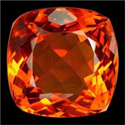 33.24ct Excellent Orange Cushion Cut Citrine (GEM-23118)