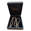 Image 1 : British Museum stamped 9K Gold Rope Chain Necklace with Box
