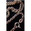 Image 2 : British Museum stamped 9K Gold Rope Chain Necklace with Box
