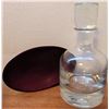 Image 6 : Lot: Studio Pottery Vase, Glass Decanter, Ceramic Plate, Art Cards
