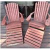 Image 1 : Iconic Adirondack Chairs w/ Matching Ottomans