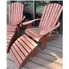 Image 2 : Iconic Adirondack Chairs w/ Matching Ottomans