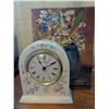 Image 1 : Wedgwood Rosehip Quartz Clock and Signed Flower Painting