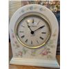 Image 3 : Wedgwood Rosehip Quartz Clock and Signed Flower Painting