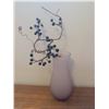 Image 8 : Three-Piece Decorative Vase and Bottle Group, Ruby and Pink Glass