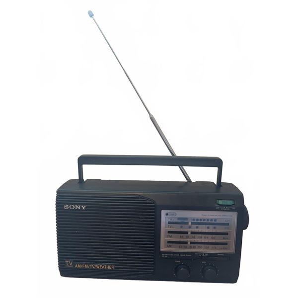 Sony ICF-34 AM/FM/TV/Weather Portable Radio