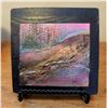 Image 9 : Art and Decor Lot: Vase, Apple Candle, Kenzan, Small Artwork