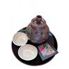 Image 1 : Ceramic Sake Set With Studio Pottery Bottle