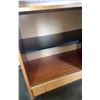 Image 6 : Wood Veneer Bookcase With Adjustable Shelves And Two-Door Cabinet