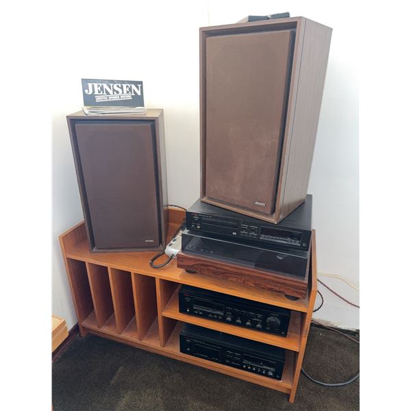 Jensen Speakers with Luxman Audio Components & Stand