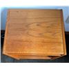 Image 3 : Teak Veneer Nightstand w/ Drawer & Lower Shelf