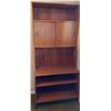 Image 5 : Teak Bookcase / Storage Unit w/ Sliding Doors & Many Compartments