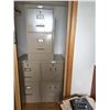Image 1 : Four Metal Two-Drawer Filing Cabinets by Commander