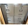 Image 5 : Four Metal Two-Drawer Filing Cabinets by Commander