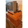 Image 3 : Panasonic CRT Colour Television w/ Teak Cabinet, Manual, and Remote