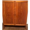 Image 2 : Teak Cabinet with Double Doors and Internal Shelves, 104 cm x 90 cm x 35 cm
