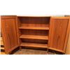Image 6 : Teak Cabinet with Double Doors and Internal Shelves, 104 cm x 90 cm x 35 cm