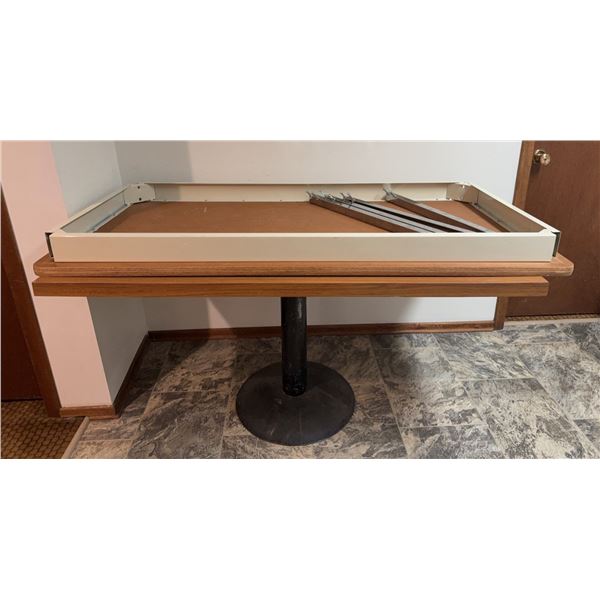 Rectangular Metal Table Frame with Detachable Legs