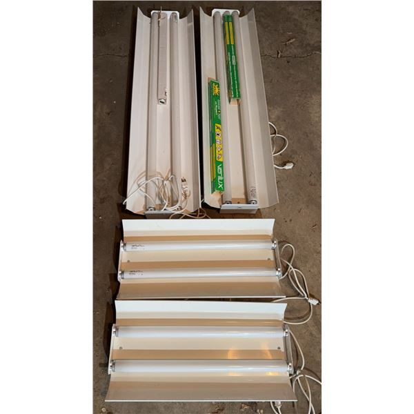 4 Verilux Full Spectrum Fluorescent Light Fixtures
