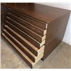 Image 7 : Six-Drawer Woodgrain Laminate Dresser
