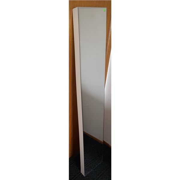 Rectangular Full-Length Mirror with White Frame