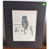 Image 4 : Two Edgar F. Jones Limited Edition Owl Prints with Measurements