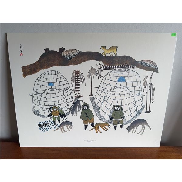 Spring Camp of My Youth by Pitseolak Inuit Print