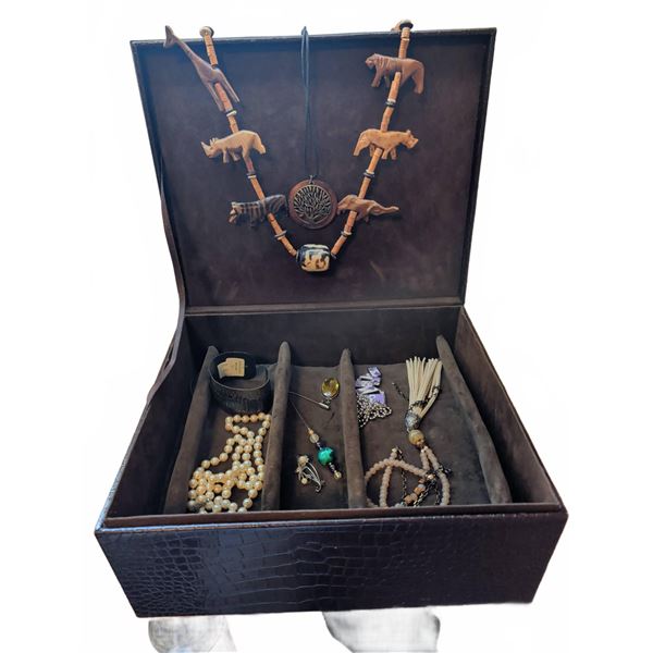 Jewellery Collection with Beaded Sets and Mixed Pendants in Display Box