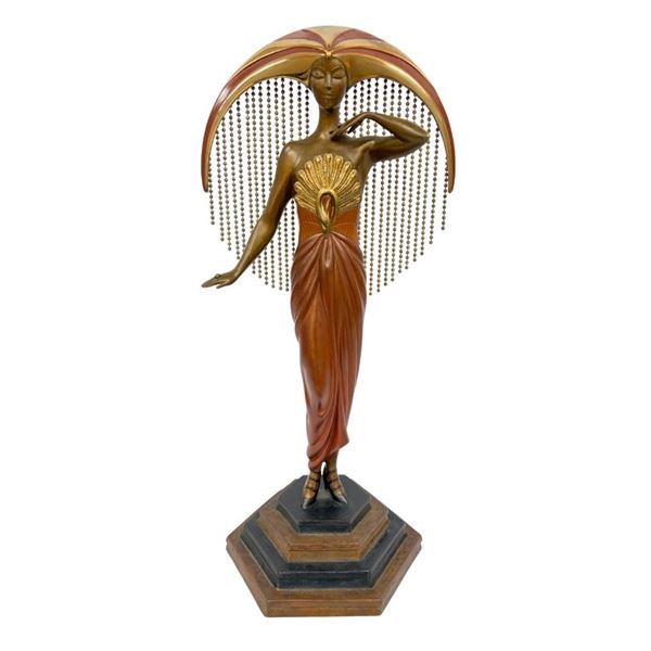 Erte - Le Soleil Art Deco Bronze Sculpture