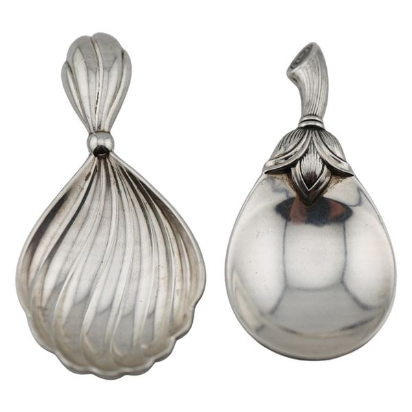 Gianmaria Buccellati Sterling Tea Caddy Spoon Lot