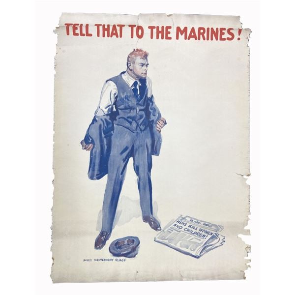 WWI - Marine Recruiting Poster - James M. Flagg