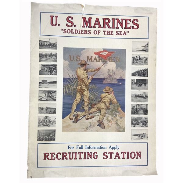 J.C. Leyendecker - WWI Marine Recruitment Poser