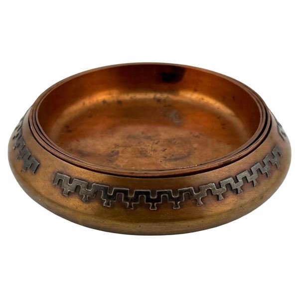 Heintz Sterling on Bronze Nesting Ashtray Set