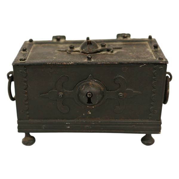 Antique German Nuremberg Strongbox, Locked