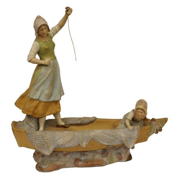 Austrian Art Nouveau Figural Grouping