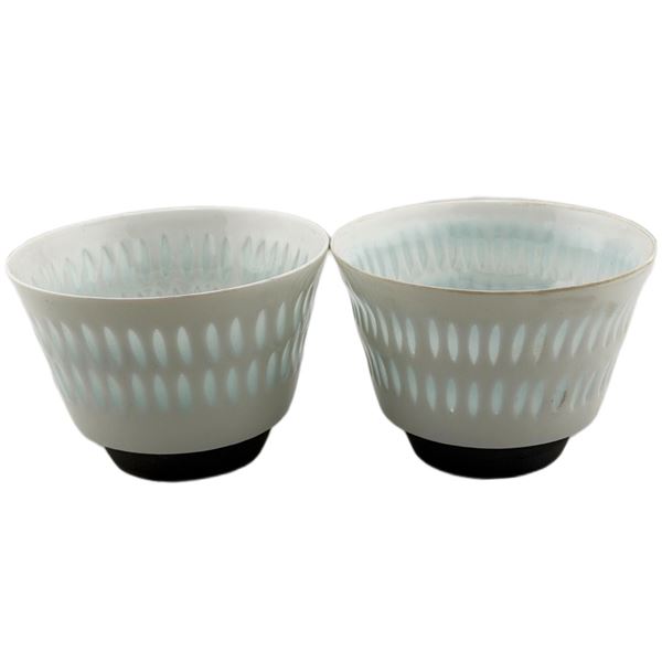 1940s Arabia Friedl Holzer Rice Porcelain Bowls