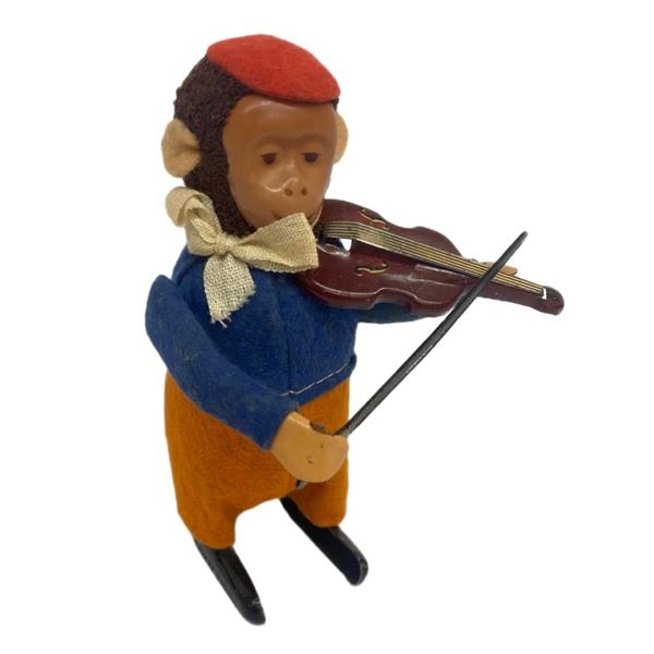 Schuco Solisto Monkey Violinist Wind-Up Toy
