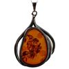 Image 2 : Modernist Sterling Silver Baltic Amber Pendant