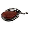 Image 3 : Modernist Sterling Silver Baltic Amber Pendant