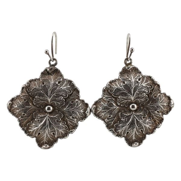 Buccellati Sterling Blossom Flower Drop Earrings