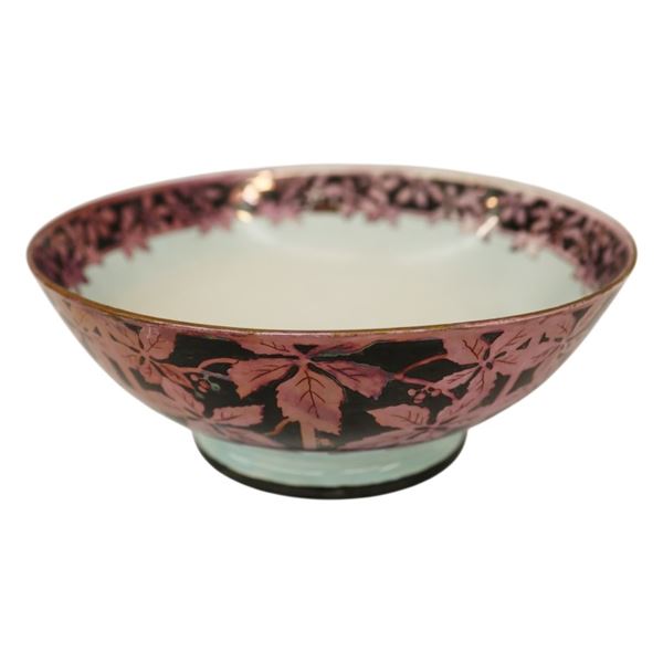 Art Nouveau Limoges Hand Painted Porcelain Bowl