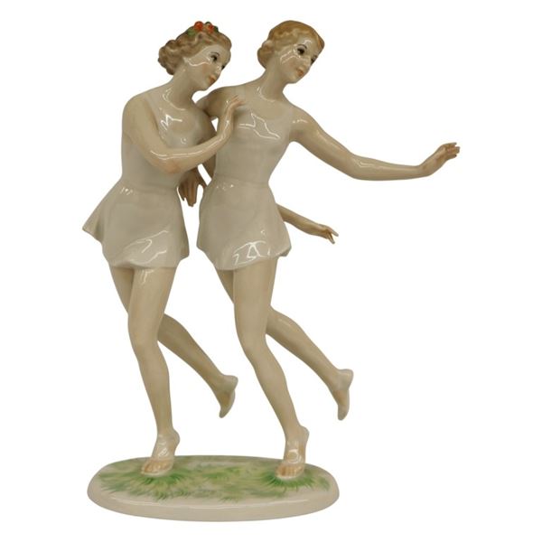 Rosenthal - Hugo Meisel - Two Girls Dancing