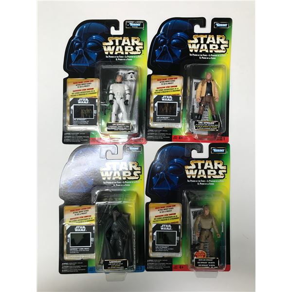 LOT OF 4 STAR WARS ACTION FIGURES IN ORIGINAL PACKAGING