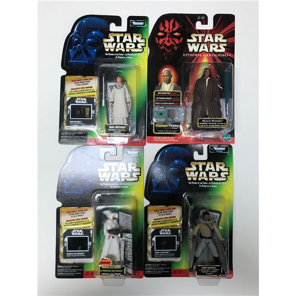 LOT OF 4 STAR WARS ACTION FIGURES IN ORIGINAL PACKAGING