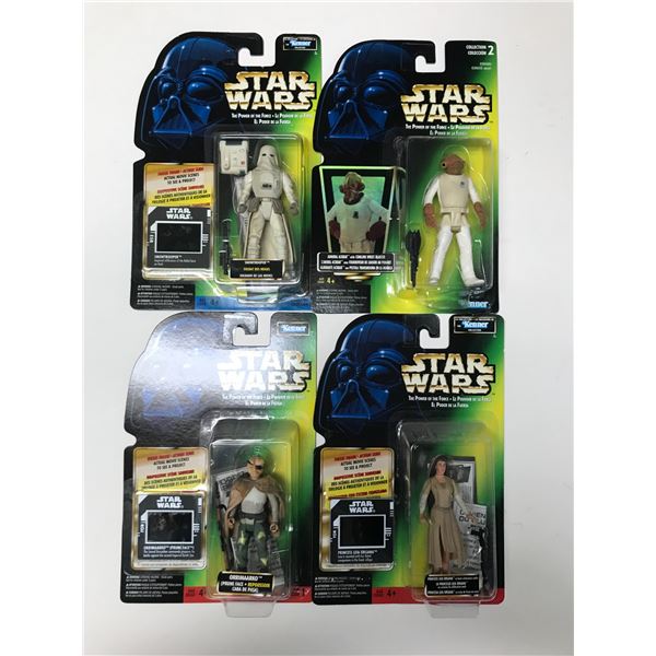 LOT OF 4 STAR WARS ACTION FIGURES IN ORIGINAL PACKAGING